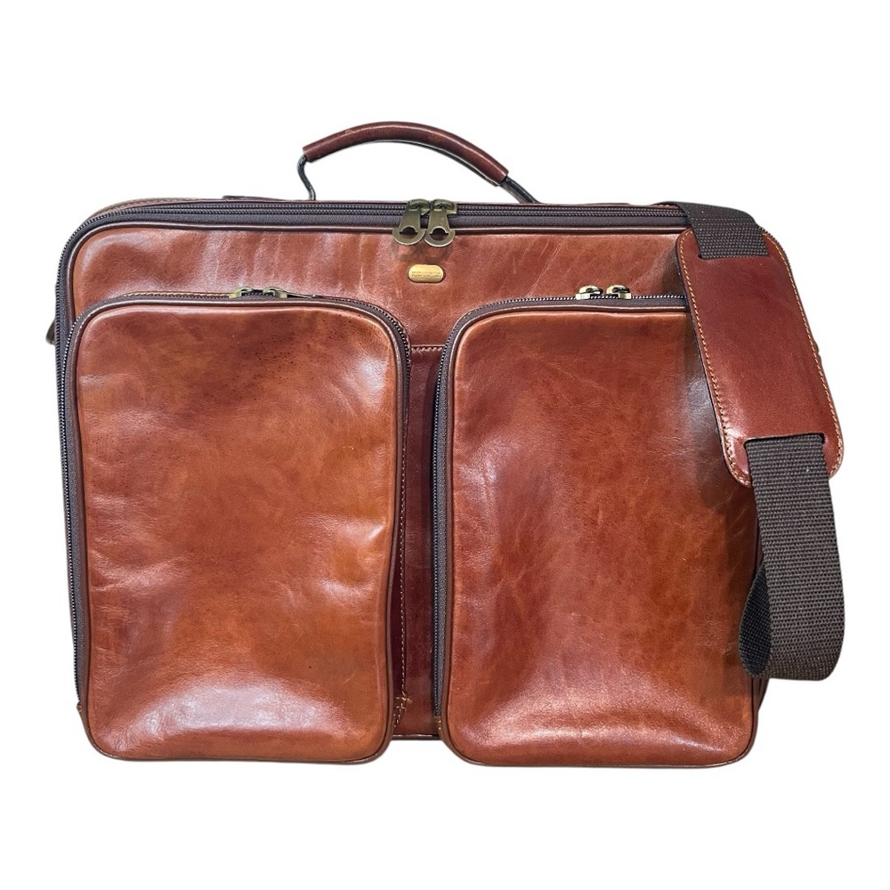 Piquadro Nikolai Brown Crossbody Messenger Bag